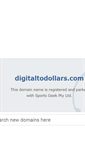 Mobile Screenshot of digitaltodollars.com
